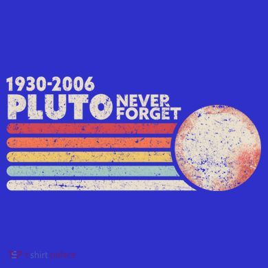Never Forget Pluto Retro Science Gift Women's Tri-Blend 3/4-Sleeve Raglan Shirt