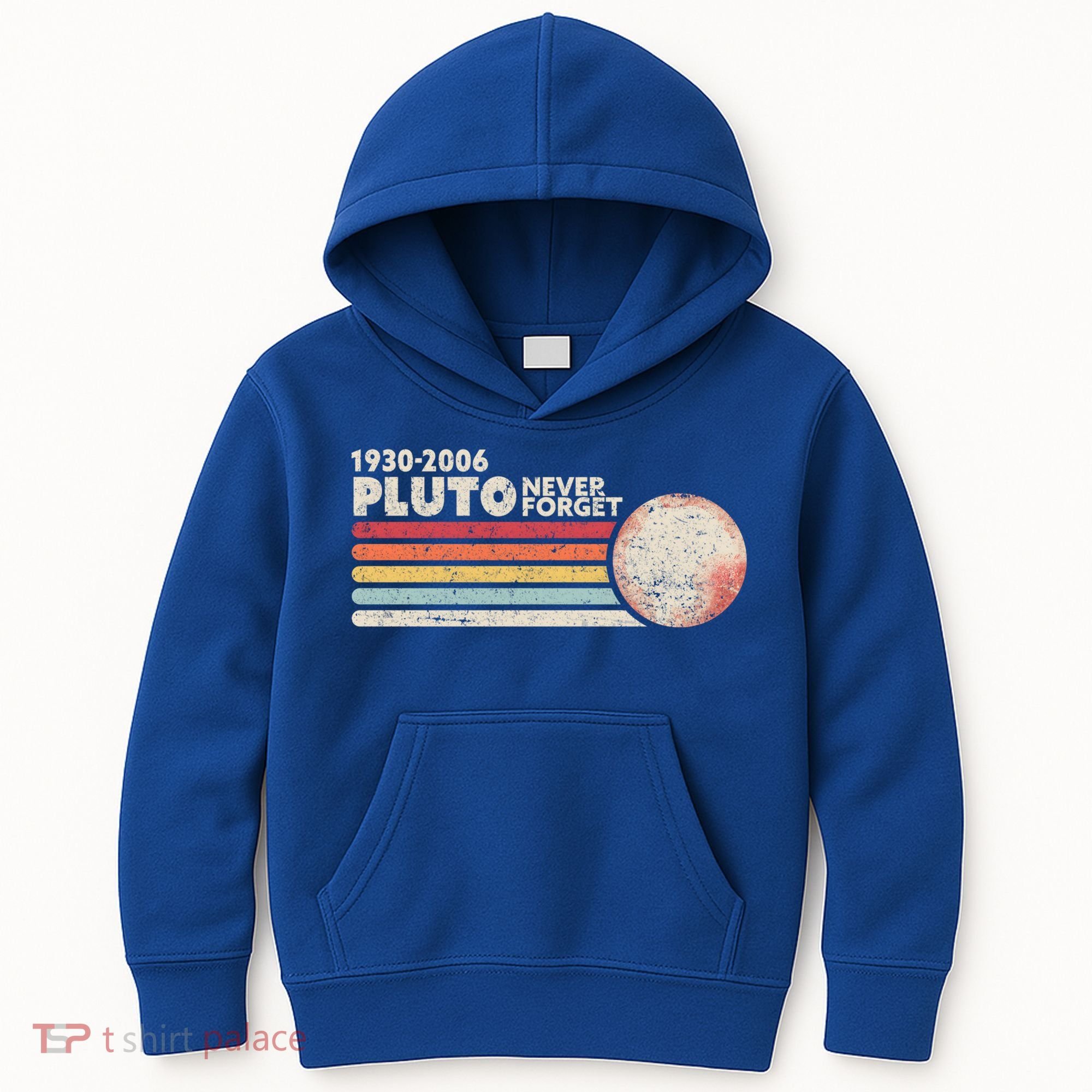 Never Forget Pluto Retro Science Gift Kids Hoodie