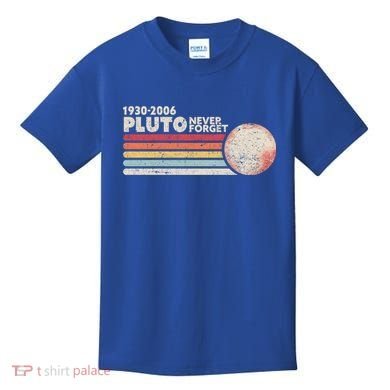 Never Forget Pluto Retro Science Gift Kids T-Shirt
