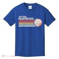 Never Forget Pluto Retro Science Gift Kids T-Shirt thumb 0