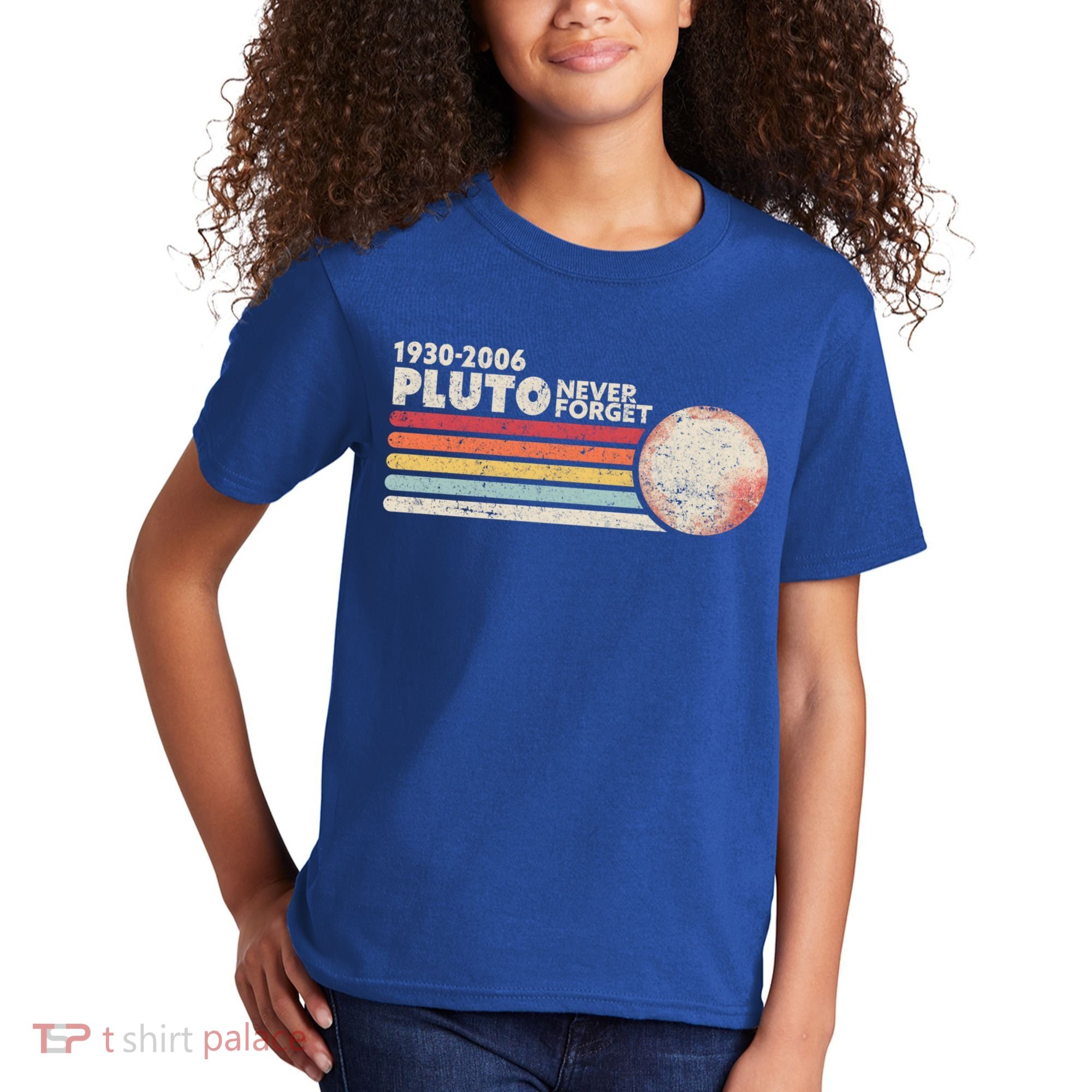 Never Forget Pluto Retro Science Gift Kids T-Shirt