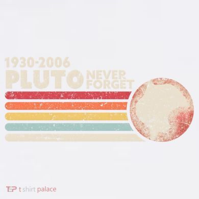 Never Forget Pluto Retro Science Gift Garment-Dyed Sweatshirt