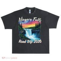 Niagara Falls Road Trip 2026 Urban Oversized Heavyweight T-Shirt thumb 0
