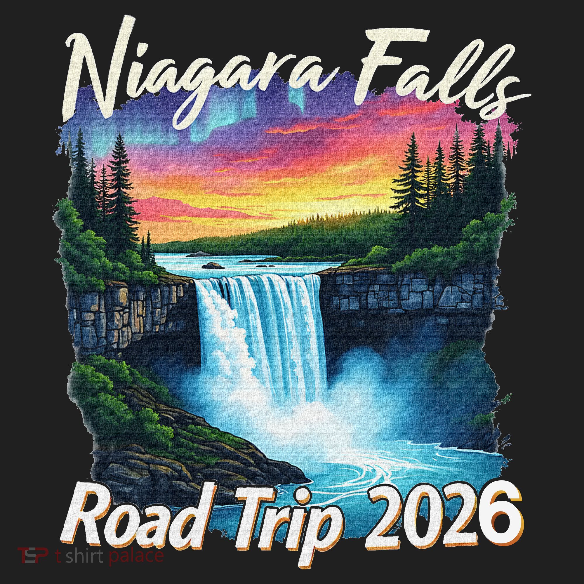 Niagara Falls Road Trip 2026 Urban Oversized Heavyweight T-Shirt
