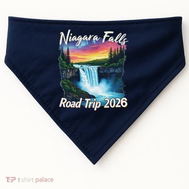 Niagara Falls Road Trip 2026 USA-Made Doggie Bandana