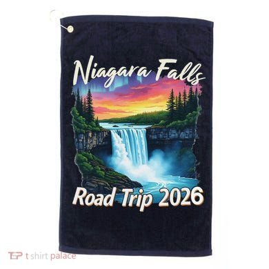Niagara Falls Road Trip 2026 Golf Towel