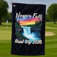 Niagara Falls Road Trip 2026 Golf Towel thumb 1
