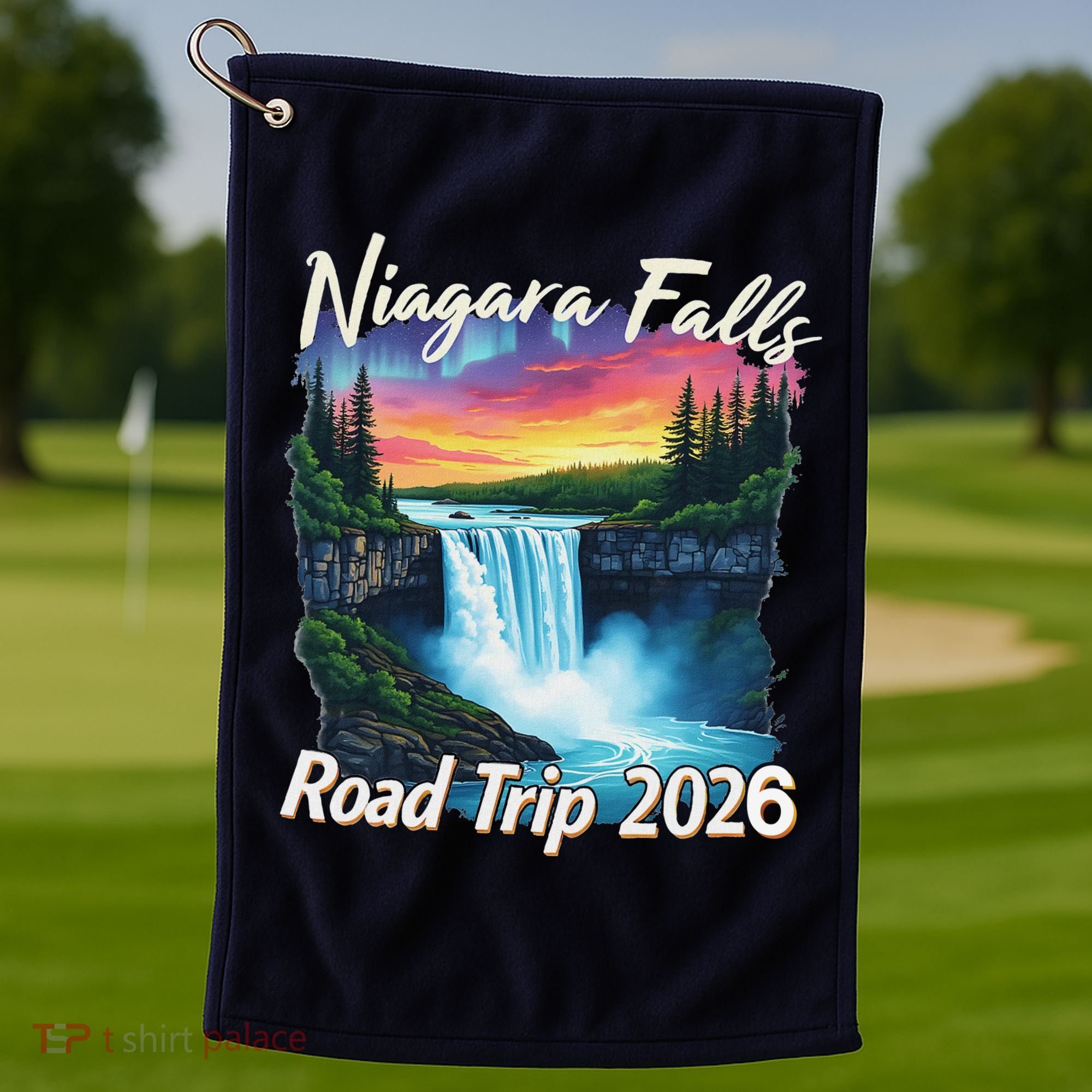 Niagara Falls Road Trip 2026 Golf Towel