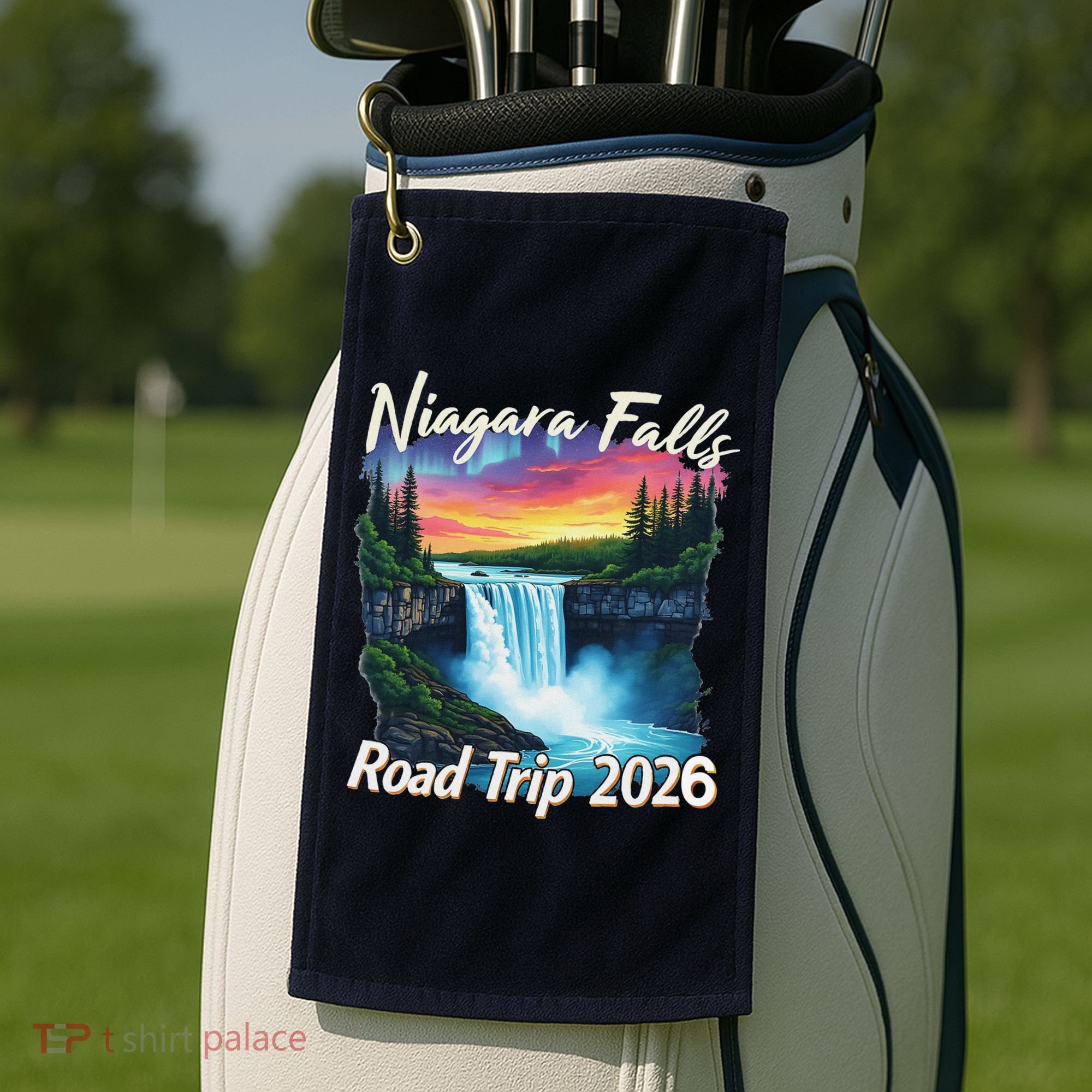 Niagara Falls Road Trip 2026 Golf Towel