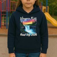 Niagara Falls Road Trip 2026 Kids Hoodie thumb 3