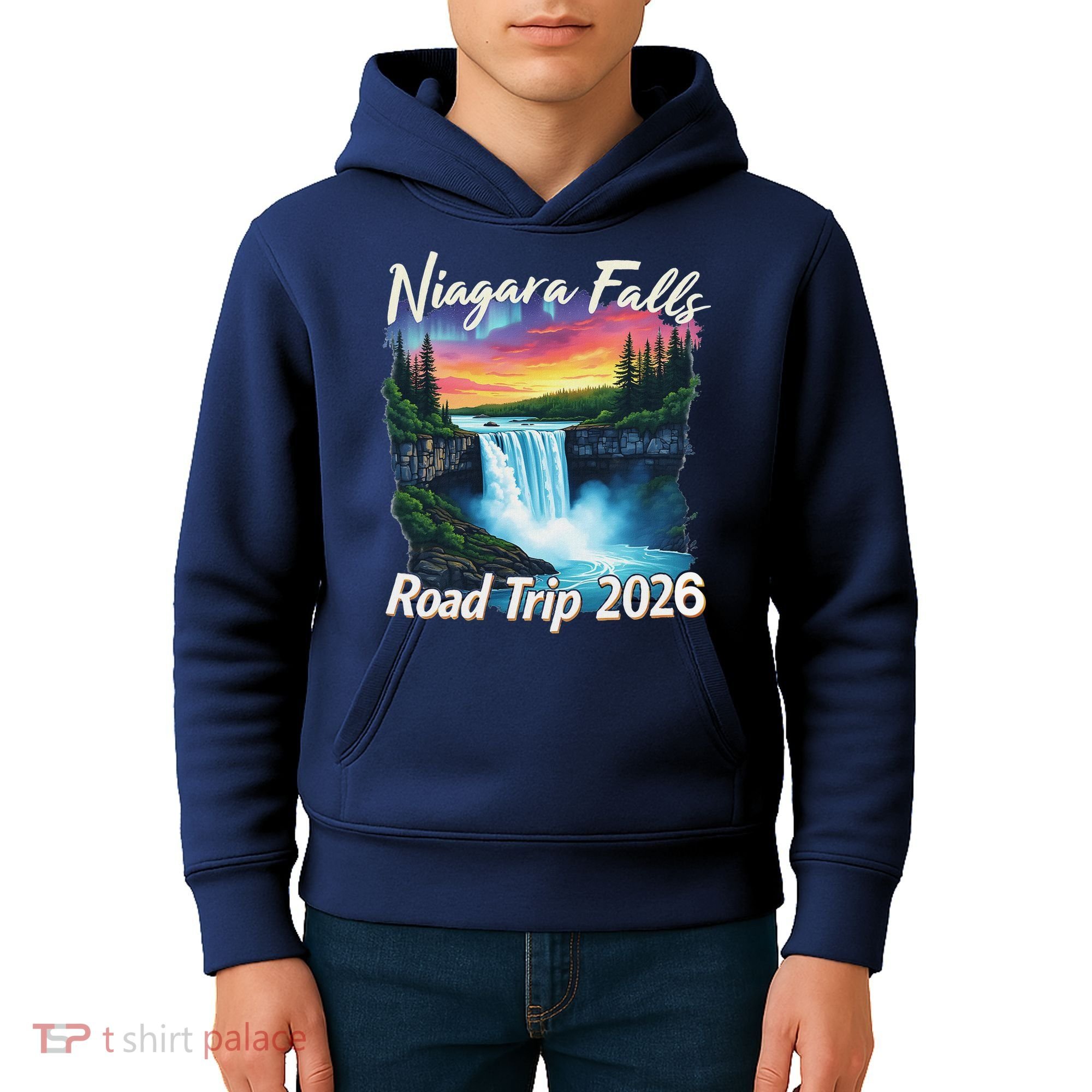 Niagara Falls Road Trip 2026 Kids Hoodie