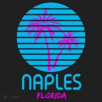 Naples Florida Retro Palm Tree Sunset Women's Sweatshirt thumb 2