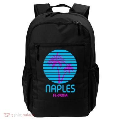 Naples Florida Retro Palm Tree Sunset Backpack