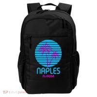 Naples Florida Retro Palm Tree Sunset Backpack thumb 0