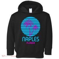 Naples Florida Retro Palm Tree Sunset Toddler Hoodie thumb 0