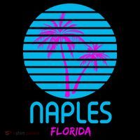 Naples Florida Retro Palm Tree Sunset Toddler Hoodie thumb 2