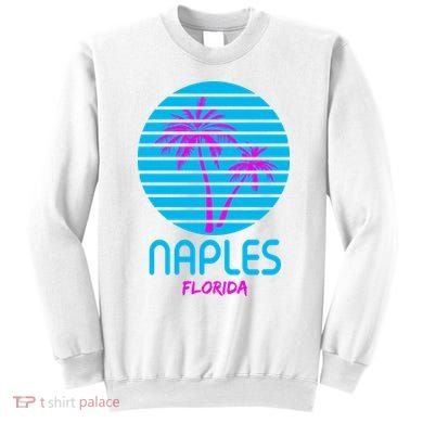 Naples Florida Retro Palm Tree Sunset Sweatshirt
