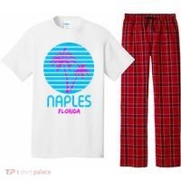 Naples Florida Retro Palm Tree Sunset Pajama Set thumb 0