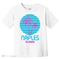 Naples Florida Retro Palm Tree Sunset Toddler T-Shirt thumb 0