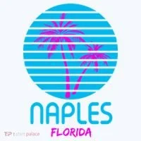 Naples Florida Retro Palm Tree Sunset Women's T-Shirt thumb 6