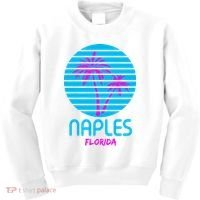 Naples Florida Retro Palm Tree Sunset Kids Sweatshirt thumb 0