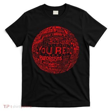 Nottingham Forest Red Typography Football T-Shirt