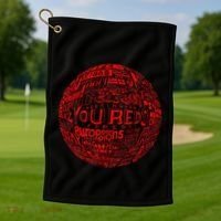 Nottingham Forest Red Typography Football Golf Towel thumb 1