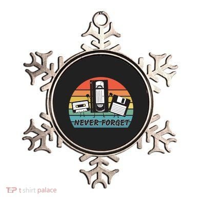 Never Forget Retro Vintage Cassette Tape Vhs Floppy Disc 80s Gift Ornament