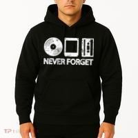 Never Forget Record 8 Track Cassette Tape Hoodie thumb 2