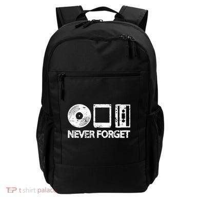 Never Forget Record 8 Track Cassette Tape Backpack