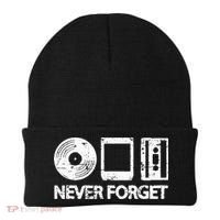 Never Forget Record 8 Track Cassette Tape Beanie thumb 0