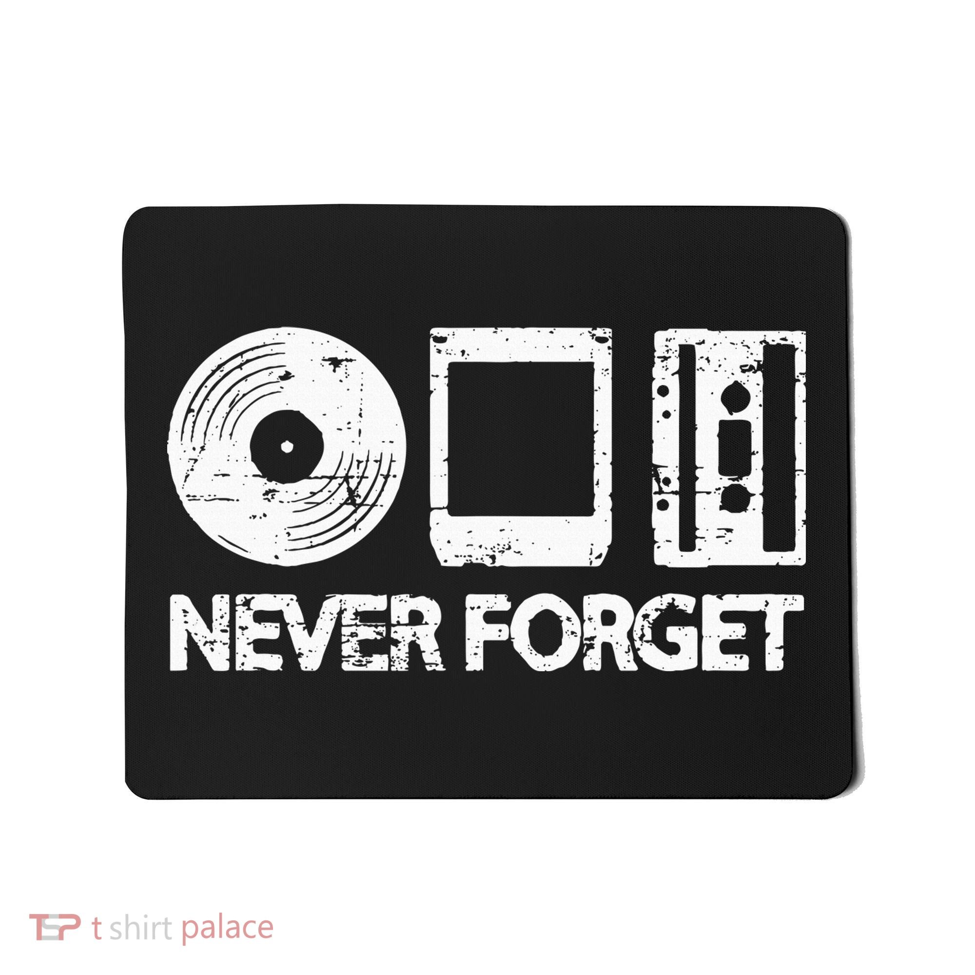 Never Forget Record 8 Track Cassette Tape Mousepad