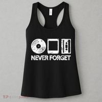 Never Forget Record 8 Track Cassette Tape Women's Tank Top thumb 3