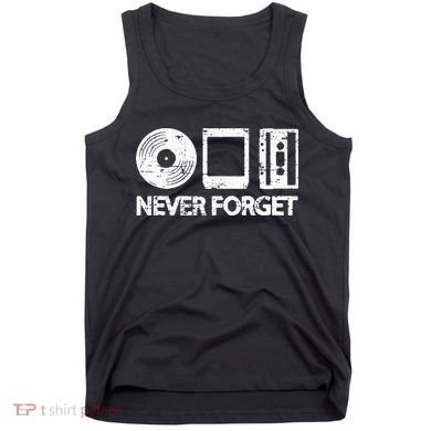 Never Forget Record 8 Track Cassette Tape Tank Top