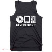 Never Forget Record 8 Track Cassette Tape Tank Top thumb 0