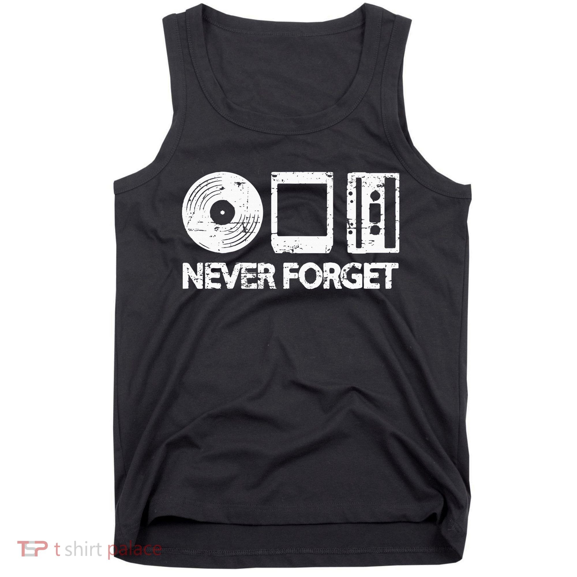 Never Forget Record 8 Track Cassette Tape Tank Top