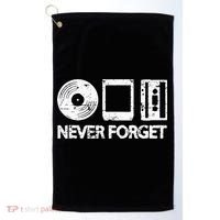 Never Forget Record 8 Track Cassette Tape Golf Towel thumb 0