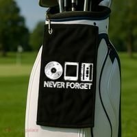 Never Forget Record 8 Track Cassette Tape Golf Towel thumb 2