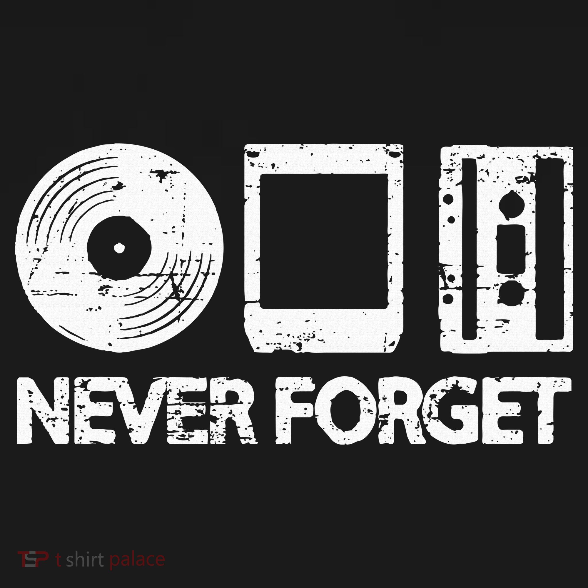 Never Forget Record 8 Track Cassette Tape Toddler T-Shirt