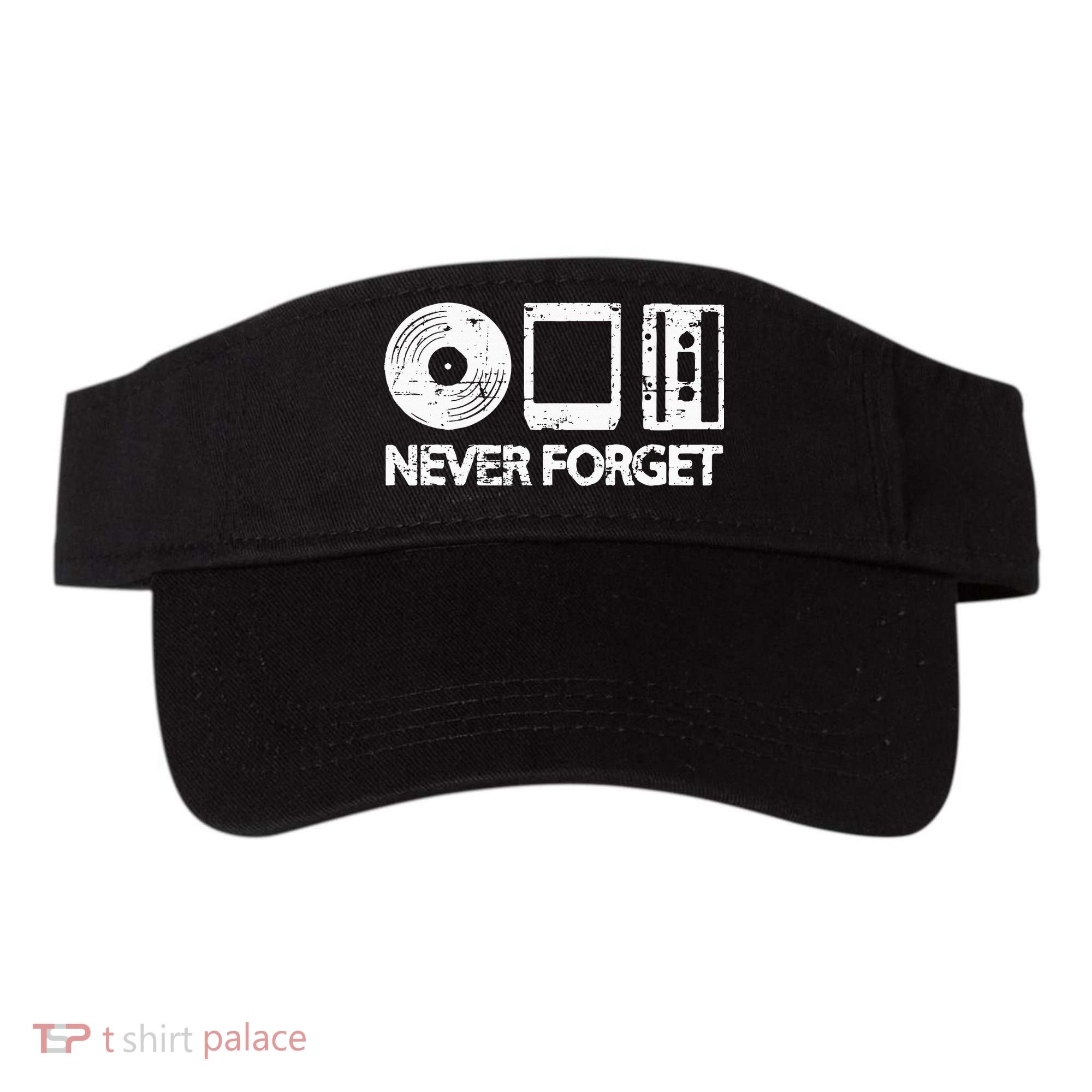 Never Forget Record 8 Track Cassette Tape Visor