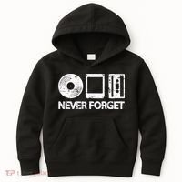 Never Forget Record 8 Track Cassette Tape Kids Hoodie thumb 0