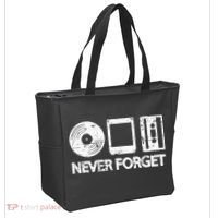 Never Forget Record 8 Track Cassette Tape Tote Bag thumb 2
