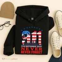 Never Forget September 11 2001 Memorial Day American Flag Hoodie thumb 4