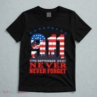 Never Forget September 11 2001 Memorial Day American Flag T-Shirt thumb 5