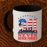 Never Forget September 11 2001 Memorial Day American Flag Coffee Mug thumb 2