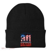 Never Forget September 11 2001 Memorial Day American Flag Beanie thumb 0