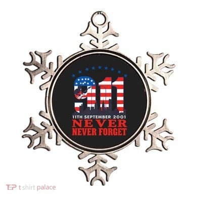 Never Forget September 11 2001 Memorial Day American Flag Ornament