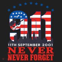 Never Forget September 11 2001 Memorial Day American Flag Golf Towel thumb 3