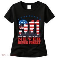 Never Forget September 11 2001 Memorial Day American Flag Women's T-Shirt thumb 0