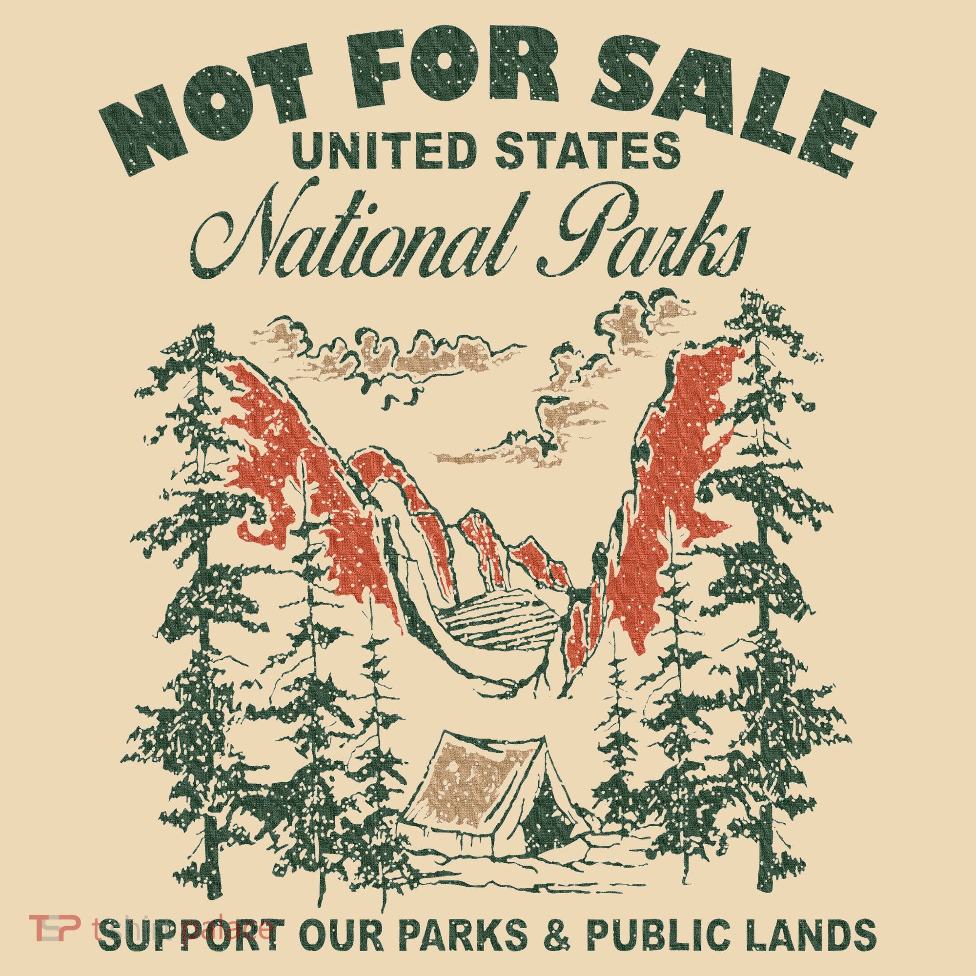 Not For Sale National Parks Support Our Parks Tote Bag